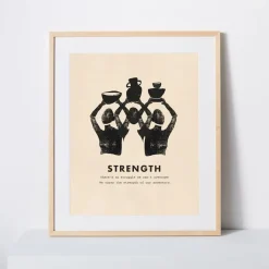 West Elm Élan Byrd Virtues of the Soul Framed Print - Strength