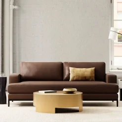 West Elm Landon Leather Sofa (66"–96")