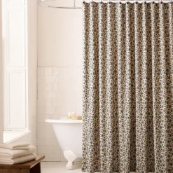 West Elm Laney Floral Shower Curtain