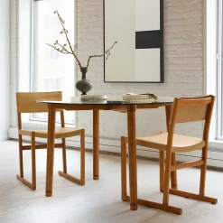 West Elm Larson Round Glass Dining Table (48")