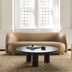 West Elm Laurent Leather Sofa (76"–96")