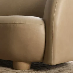West Elm Laurent Leather Sofa (76"–96")