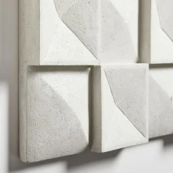 West Elm Lava Ash Tile Dimensional Wall Art