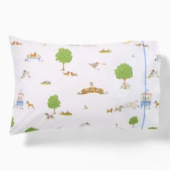 Kids West Elm Lawn Pawty Pillowcase Set