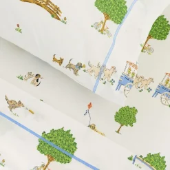 Kids West Elm Lawn Pawty Sheet Set