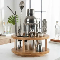 West Elm Lazy Susan Bar Tools Set