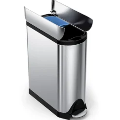 West Elm 40L Butterfly Dual Compartment Step Trash Can