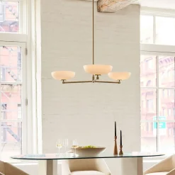 West Elm Lea 3-Light Chandelier (36")
