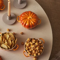 West Elm Le Creuset Mini Stoneware Pumpkin Cocotte