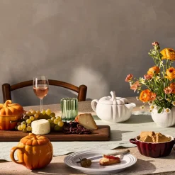 West Elm Le Creuset Mini Stoneware Pumpkin Cocotte