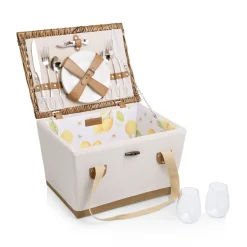 West Elm Lemongrove Picnic Basket for Two