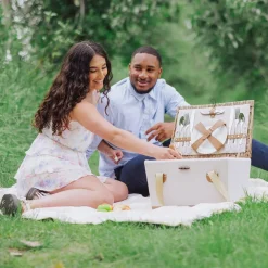 West Elm Lemongrove Picnic Basket for Two