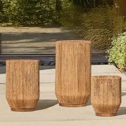 West Elm Lena Raffia Lanterns