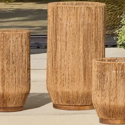 West Elm Lena Raffia Lanterns