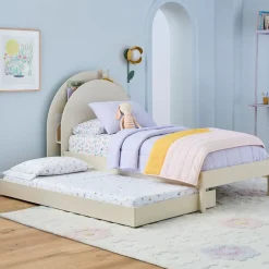Kids West Elm Leo Simple Twin Bed & Trundle