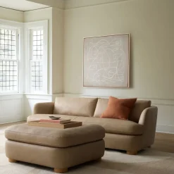 West Elm Leroy Leather Sofa (76"–96")