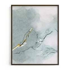 West Elm Limited Edition "Cloud Mountains" Framed Art by Minted for