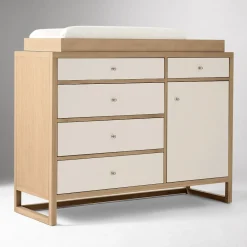 Kids West Elm Lina 5-Drawer Narrow Dresser with Removable Topper (48")