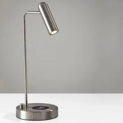 West Elm Linear Metal LED Wireless Charging & USB Task Lamp