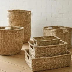 West Elm Linear Weave Baskets