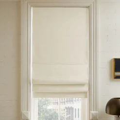 West Elm Linen Cordless Roman Blackout Shade