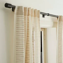 West Elm Linen Cotton Ladder Sheer Curtain