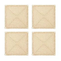 West Elm Loopy Abaca Square Placemats (Set of 4)