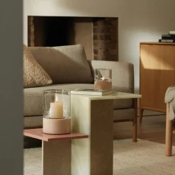 West Elm Lotta Glass & Wood Vase