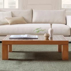 West Elm Lottie Grid Top Coffee Table (44")