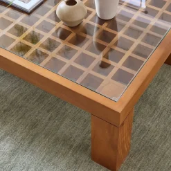 West Elm Lottie Grid Top Coffee Table (44")