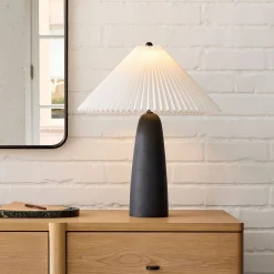 West Elm Louis Table Lamp (–) - Pleated