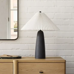 West Elm Louis Table Lamp (–) - Pleated