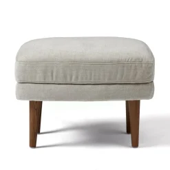 West Elm Lucia Ottoman - Wood Legs