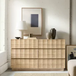 West Elm Luisa Carved 6-Drawer Dresser (–)