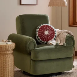 Kids West Elm Lulla Manual & Power Swivel Glider Recliner