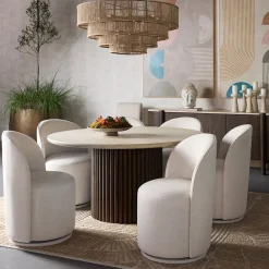 West Elm Luma Bay Marble Dining Table (59")