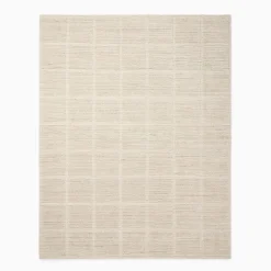 West Elm Lumini Grid Performance Wool Rug
