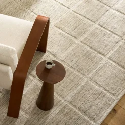 West Elm Lumini Grid Performance Wool Rug