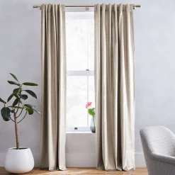 West Elm Luster Velvet Curtain