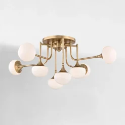 West Elm Macombs 8-Light Semi-Flush Mount (36.5")