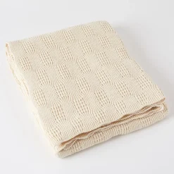 West Elm Made*Here New York Cotton New Wave Lightweight Throw