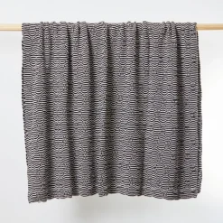 West Elm Made*Here New York Lightweight Optical Stripe Blanket