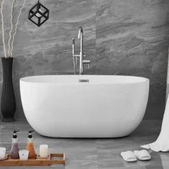 West Elm Madeline Freestanding Soaking Bathtub - 54"