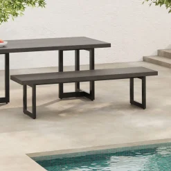 West Elm Malfa Outdoor Dining Bench (69")