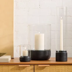 West Elm Mango Wood Hurricanes