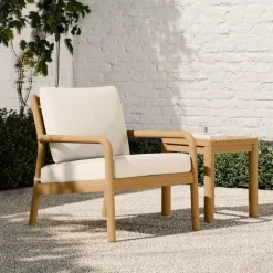 West Elm Mara Vista Outdoor Lounge Chair & Side Table Set