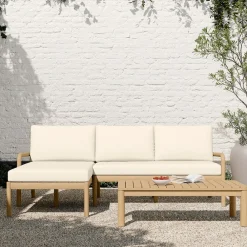 West Elm Mara Vista Outdoor 2-Piece Chaise Sectional (88")