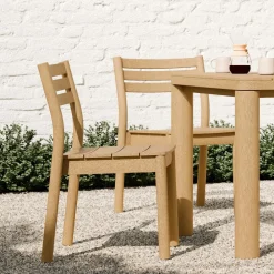 West Elm Mara Vista Outdoor Stacking Side Dining Chairs