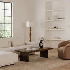 West Elm Margaret Live Edge Coffee Table (55")