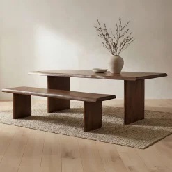 West Elm Margaret Live Edge Dining Bench